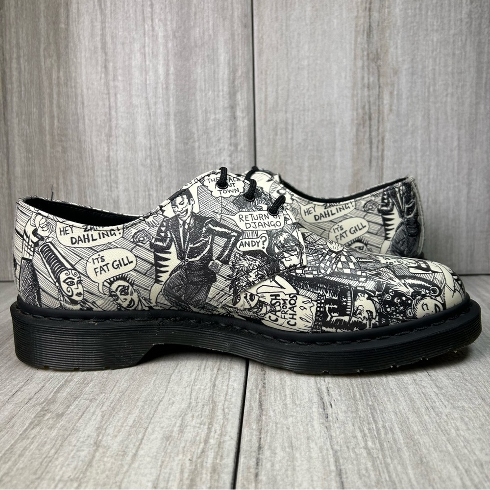 RARE NEW Dr. Martens 1461 Docs Mark Wigan Party People Mens Size 10 Wmns 11 - Picture 2 of 13